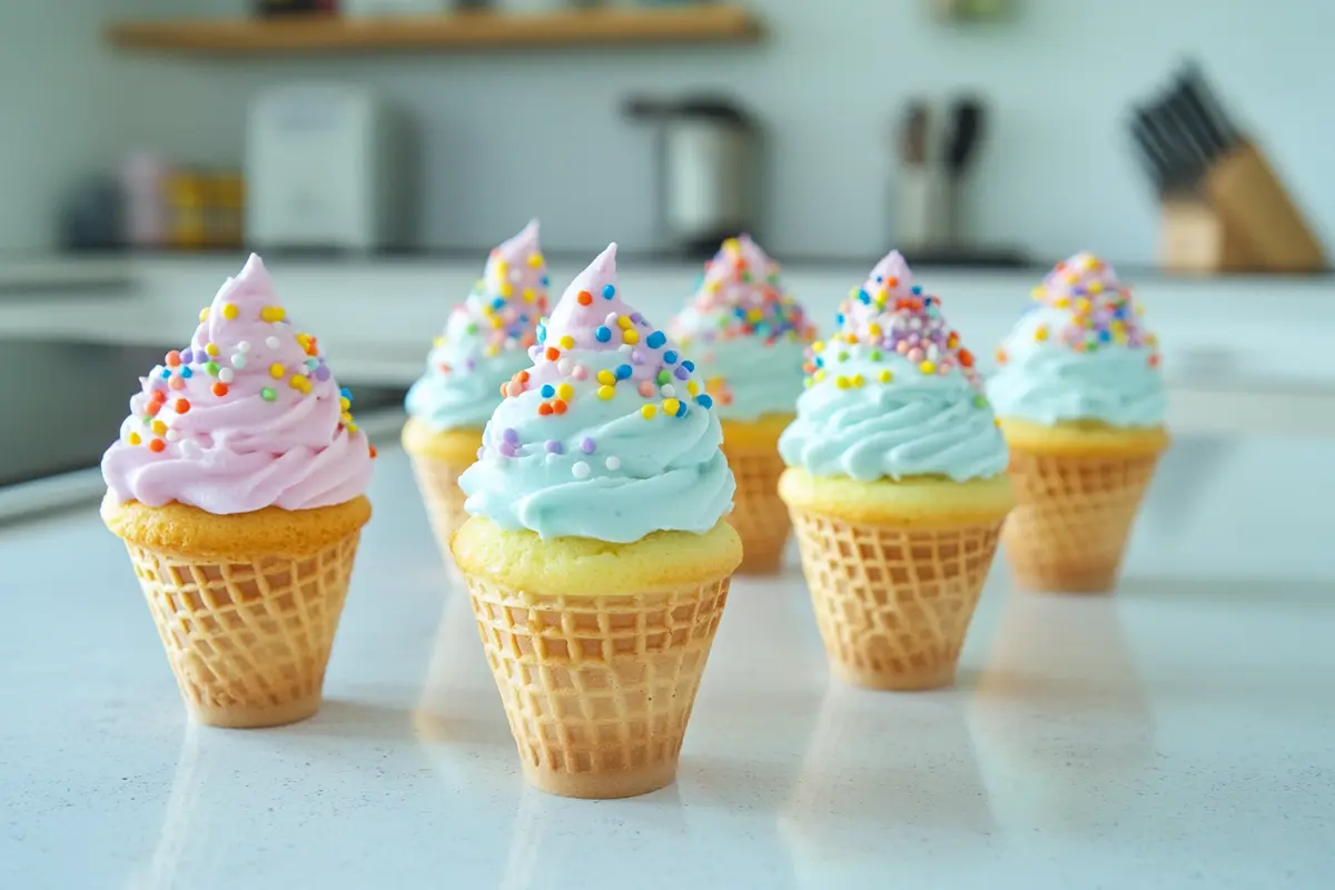 How do you keep ice cream cone cupcakes from getting soggy