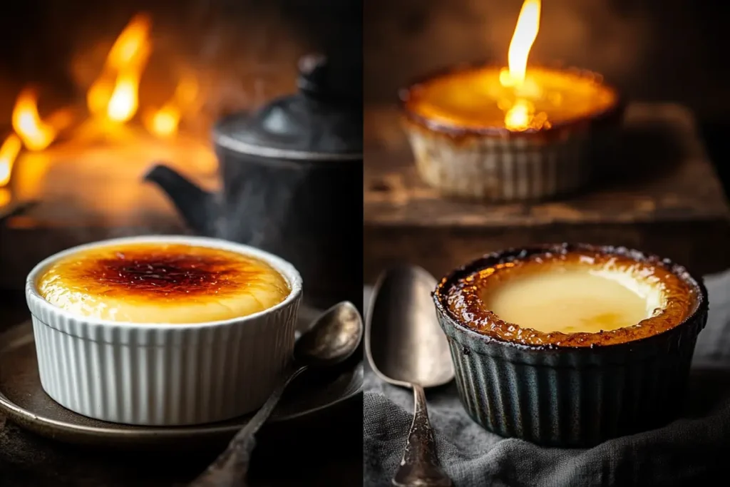 What’s the difference between crème caramel and crème brûlée