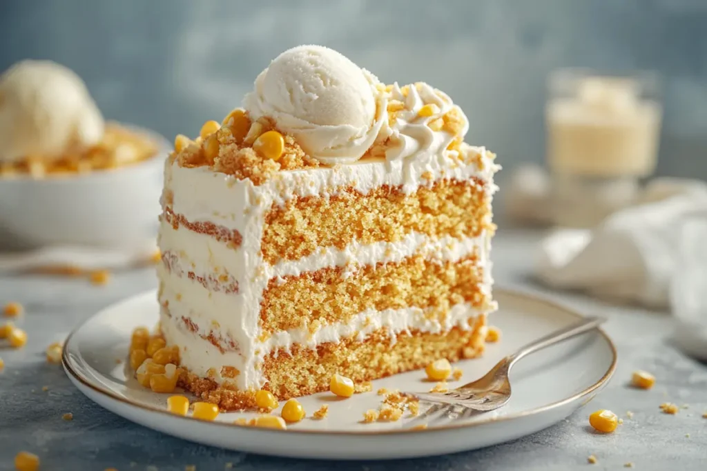 ice cream corn cake