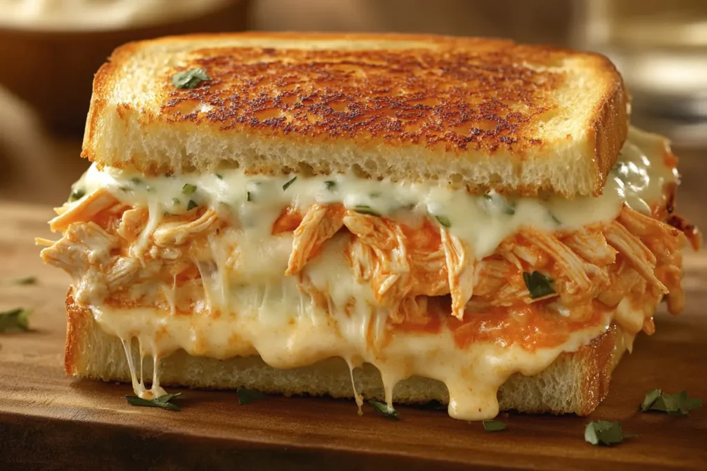 Buffalo Chicken Grilled Cheese