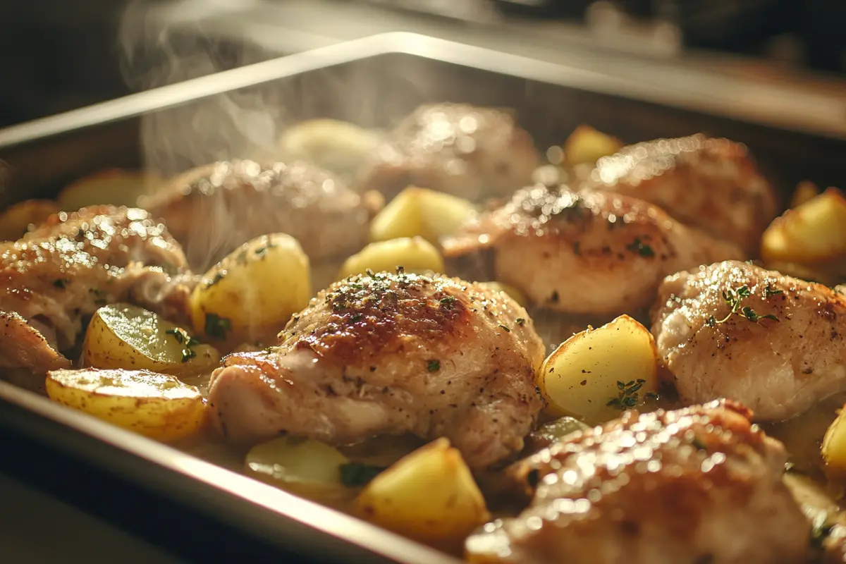 Garlic Parmesan Chicken and Potatoes