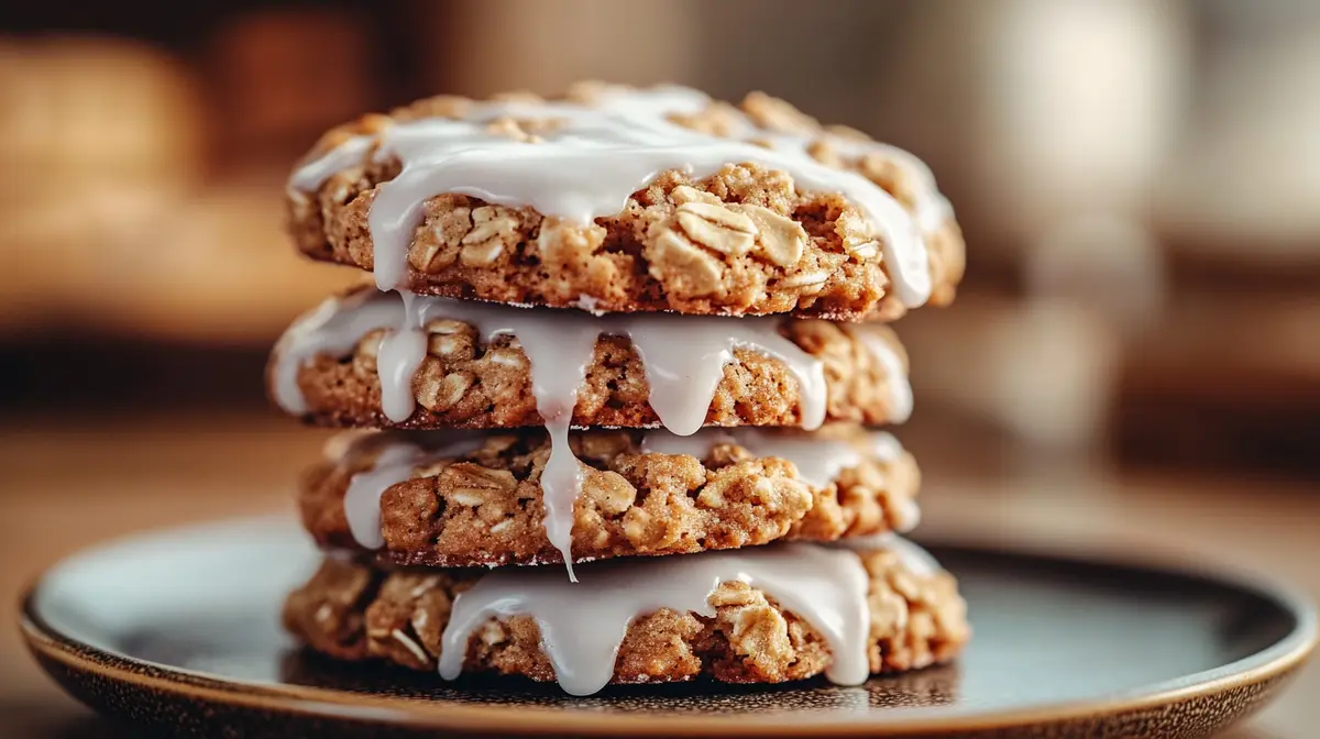 iced oatmeal cookies