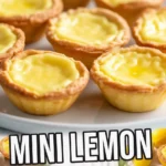 Easy Baby Lemon Impossible Pies made with sweetened condensed milk and lemon juice.