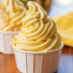 Delicious homemade Dole Whip recipe featuring frozen pineapple and coconut milk.