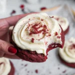 Delicious homemade Crumbl cookie recipe with chocolate chips and almond icing.