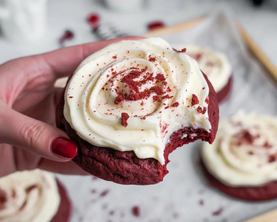 Delicious homemade Crumbl cookie recipe with chocolate chips and almond icing.